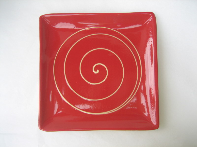 Flate plate red ringed