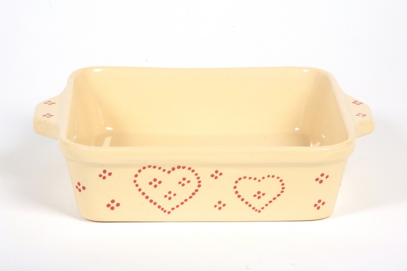 Plat carr� cr�me coeur