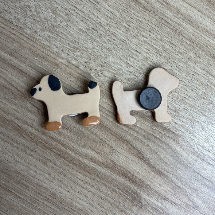 magnets beagle crème