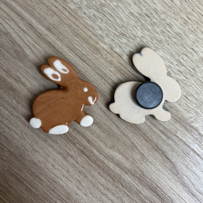 magnets lapin caramel