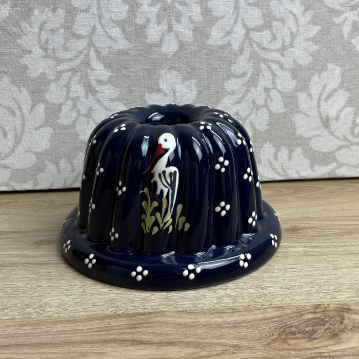 Moule a Kougelhopf 18 cm bleu cigogne