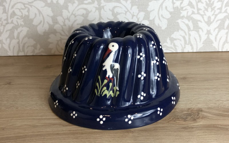 Moule à Kougelhopf 24 cm bleu cigogne