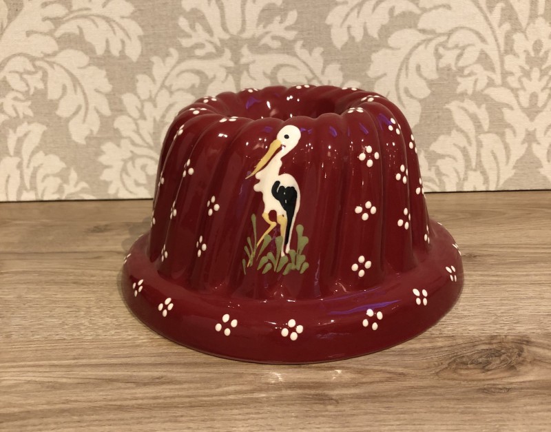 Moule à Kougelhopf 24 cm rouge cigogne