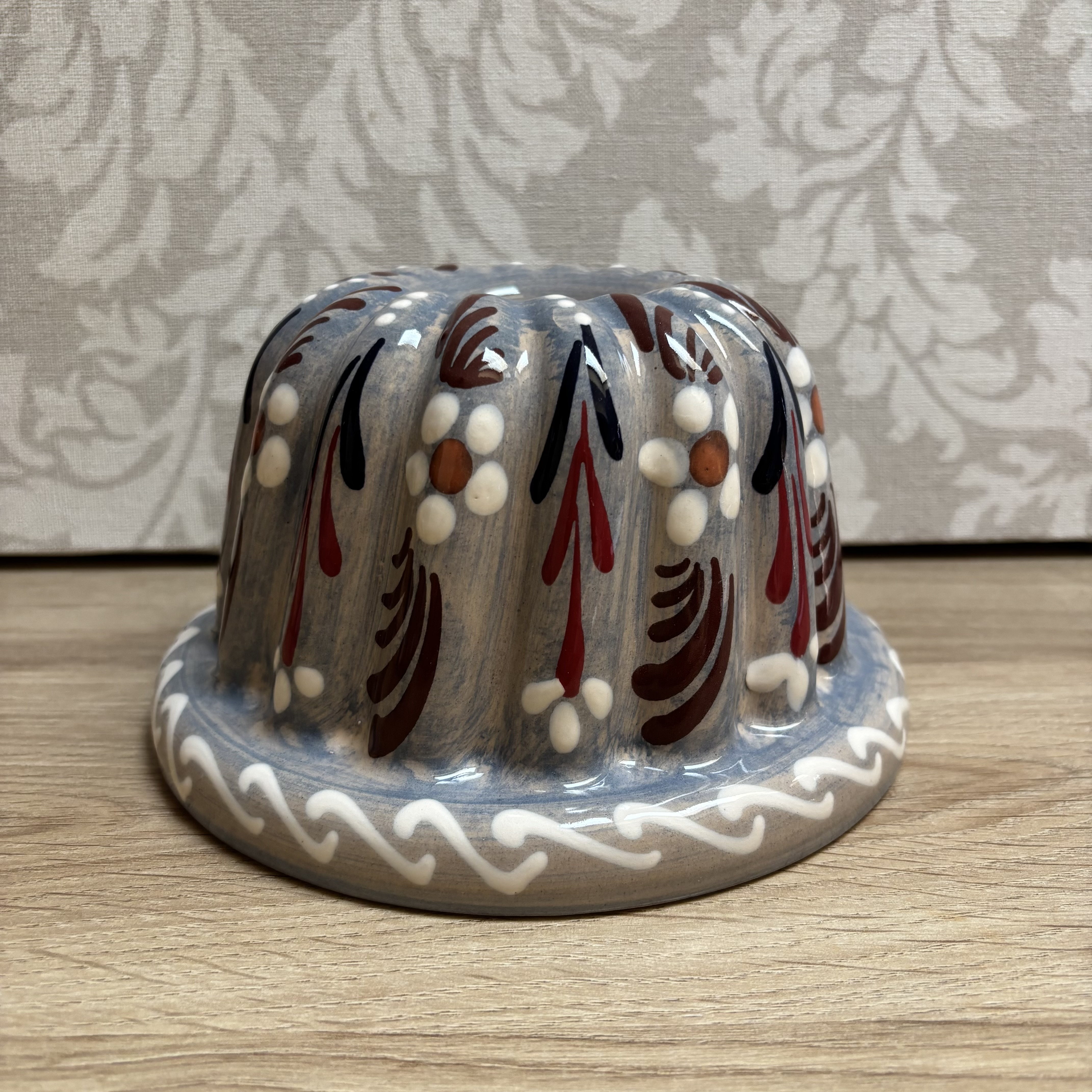 Moule à Kougelhopf bleu pinceau 18 cm