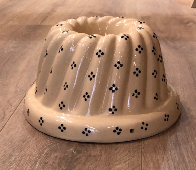 Moule à Kougelhopf rouge point 18 cm - Poterie Lehmann Soufflenheim