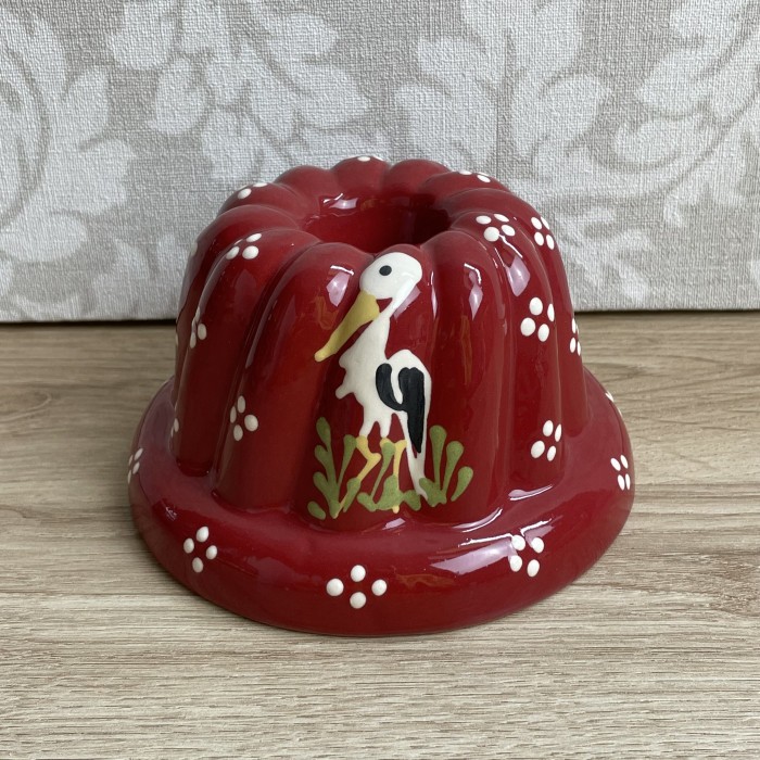 Petit moule à Kougelhopf rouge cigogne 14 cm