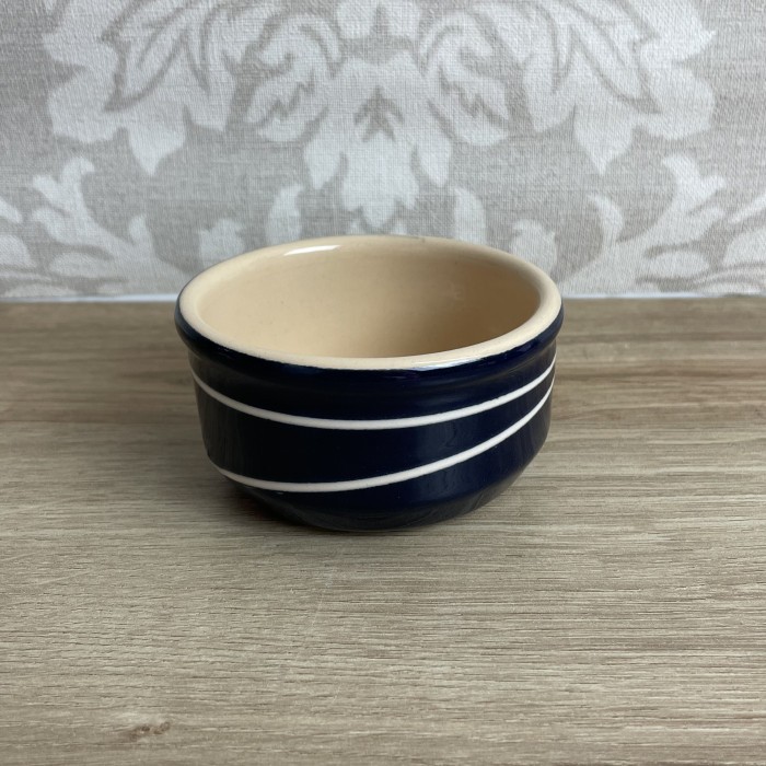 Ramequin bleu cerclé